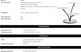 Suport LUX pentru prajituri sau aperitive Anza Cake