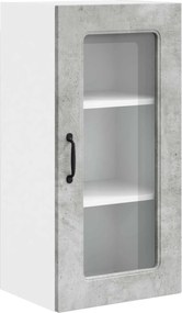 vidaXL Dulap de bucătărie Kalmar Gri din beton 40 x 31 x 80 cm