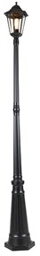 Lămpă clasică de exterior neagră 200 cm IP44 - Havana