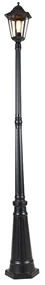 Lămpă clasică de exterior neagră 200 cm IP44 - Havana
