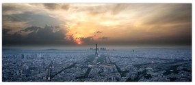 Tabloul - Paris din înâlțime (120x50 cm)