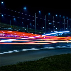 Tabloul orașului nocturn (30x30 cm)