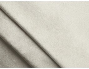 Colțar alb cu tapițerie din catifea (cu colț pe partea stângă) Moana – Makamii