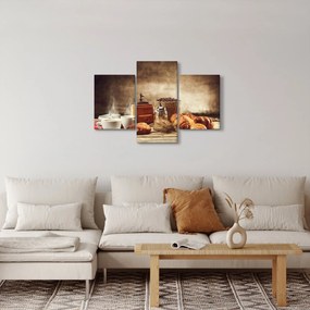 Tablou - Cafea și mic dejun (90x60 cm)