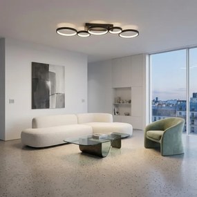 BRILAGI - Plafonieră LED reglabilă RINGO LED/34W/230V negru + telecomandă