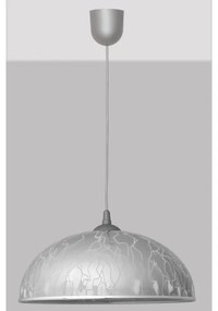 Lustră pe lanț CIRCLE 1xE27/15W/230V gri