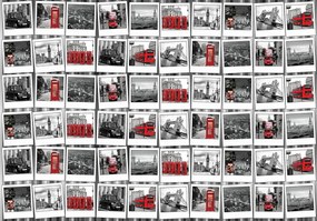Fototapet - Fotografii din Londra (152,5x104 cm)