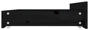 Cadru de pat cu sertare Super King 6FT, negru, 180x200 cm Negru, 180 x 200 cm