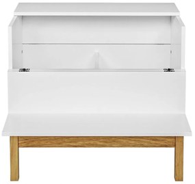 Dulap pentru vinuri alb/natural 75x70 cm Grande - Woodman