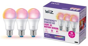 Becuri smart LED E27, 3 buc. 9 W – WiZ