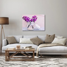 Tablou cu flori violete (70x50 cm)