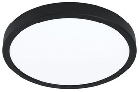 Plafoniera LED inteligenta, pentru baie design modern IP44 Fueva-z negru 28,5cm