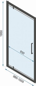 Cabina dus REA Rapid Swing Chrome