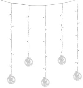 Perdea LED de Crăciun WISH BALLS 108xLED/8 funcții 4,5 m alb cald