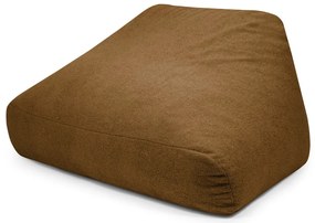 Fotoliu bean bag maro cu tapițerie din țesătură bouclé Sofa Snug – SLOWDOWN