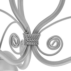 Lustră pe lanț RETRO II 3xE27/60W/230V argintiu