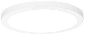 Spot integrat sau montat pe suprafață alb 30 cm cu LED inclus cu 3 trepte de diminuare la cald - Trans
