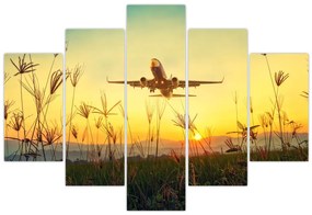 Tablou cu avion zburând (150x105 cm)