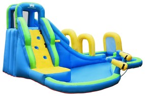 Parc acvatic gonflabil cu tunuri de apă