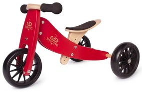 Tricicleta fara pedale transformabila Tiny Tot Cherry Red, +12 luni - Kinderfeets
