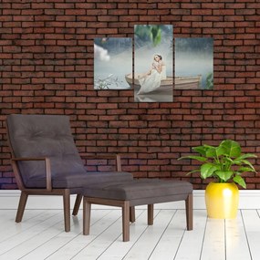 Tablou - Femeia pe barcă (90x60 cm)