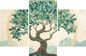 Tablou – Mozaic elegant cu arbore (90x60 cm)