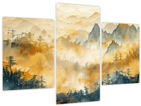 Tablou - Munți, acuarelă (90x60 cm)