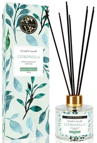 Odorizant camera cu betisoare CITRONELLA, SS India, 120 ml