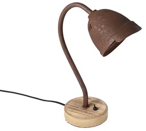 Lampă de masă rustică maro ruginiu - Rax