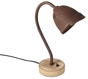Lampă de masă rustică maro ruginiu - Rax