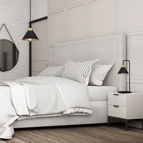 Lampă de masă DEMET 1xE27/15W/230V negru/auriu