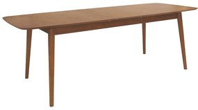 Masă de dining extensibilă cu aspect de lemn de nuc cu blat suplimentar 90x180 cm Montreux – Actona