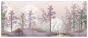 Tablou cu pădure (120x50 cm)