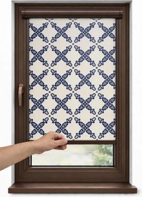 Roletă Premium cu arc, fără lanț – Material textil ROYAL 5000, montaj pe baghetă