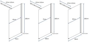 Paravan de dus Flexi Crom 120cm, Rea