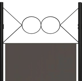 Paravan de camera cu 3 panouri, antracit, 120 x 180 cm Antracit, 3