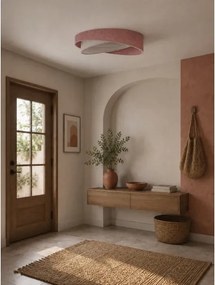 BRILAGI- Plafonieră LED VELVET TWIST LED/24W/230V 4000K Ø 55 cm roz./crem.