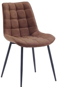 Set de 4 scaune ROADSTAR microfibra cognac