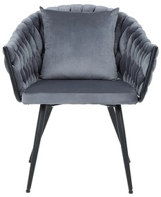 Scaun de bucaterie Nuvo, gri/negru