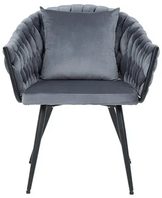 Scaun de bucaterie Nuvo, gri/negru