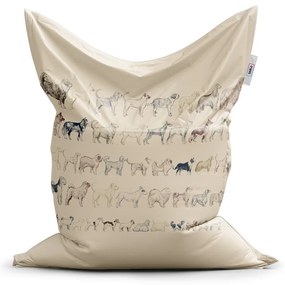 Sac de șezut Classic rase de câini - pentru copii, bej