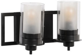 Aplică de perete neagră-albă – Ixia