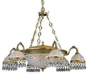 Candelabru design clasic realizat manual din alama si Cristal Scholer 6200