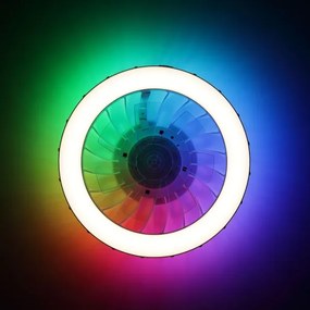 Ventilator LED RGBW de tavan cu lumină Brilliant FANORA LED/30W/230V + telecomandă