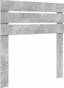 vidaXL Tăblie cap Gri din beton 80 cm Lemn compozit