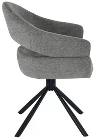 Scaun Borgo gri inchis/negru Raven18