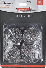 Bureți de sârmă pentru vase 12 buc. din oțel – Homéa