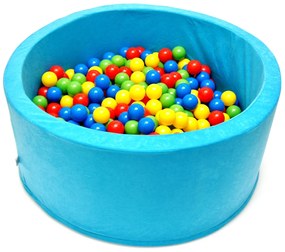 NELLYS Piscina pentru copii 90x40cm formă circulară + 200 de baloane. - turcoaz, Ce19