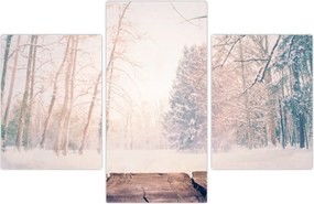 Tablou - Priveliște pădure (90x60 cm)