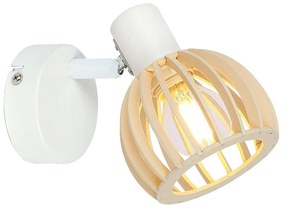 Aplică de perete albă-în culoare naturală ø 10 cm Atarri – Candellux Lighting